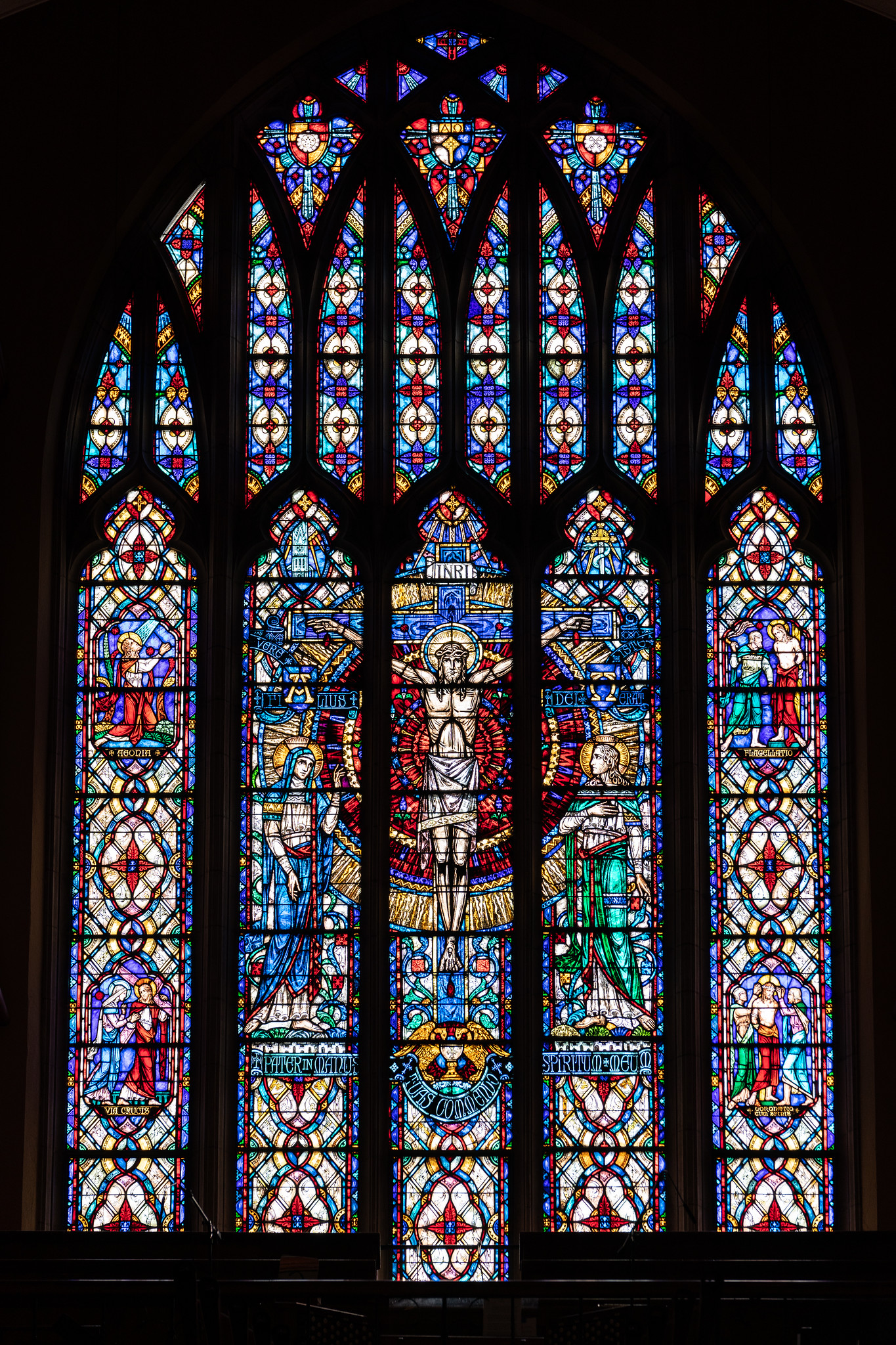gothic cathedrals stained glass windows