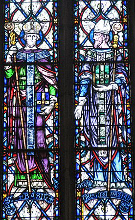 Stained Glass Panel with the Visitation, German